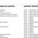 Règlements techniques CIK-FIA à consulter