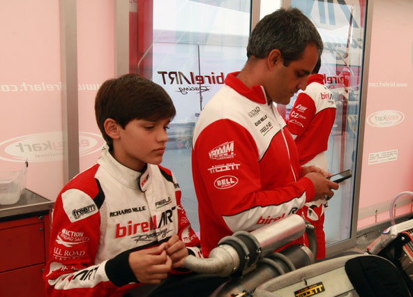 Sebastian Montoya (OK-Junior) à la Ferrari Driver Academy