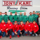 Sept espoirs de la Ferrari Academy à Lonato avec Tony Kart