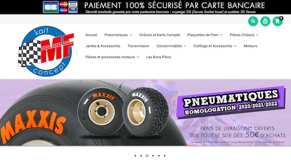 MF Kart Concept: Pièces détachées, pneus et matériel en ligne…