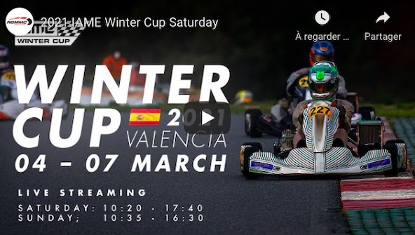Suivez en live la IAME Winter Cup 2021 à Valencia