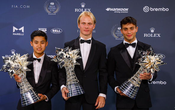 Les Champions du Monde FIA Karting à l’honneur à la remise des prix à Bologne