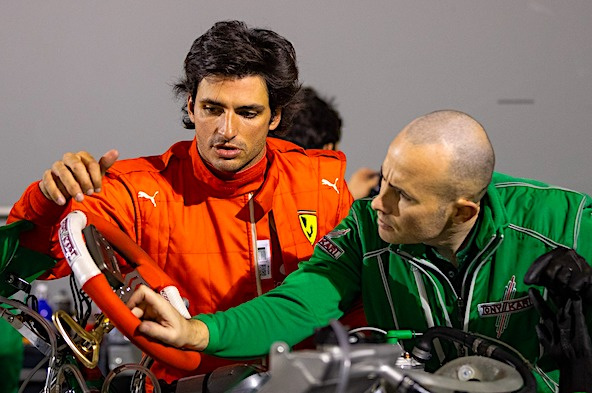 Carlos Sainz prépare sa saison de F1 avec Tony Kart à Franciacorta