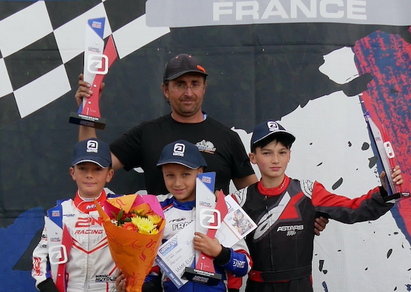 IAME France: Menard bat le champion Nuvolini en Mini 60 et Benecchi fait coup double en X30 Junior