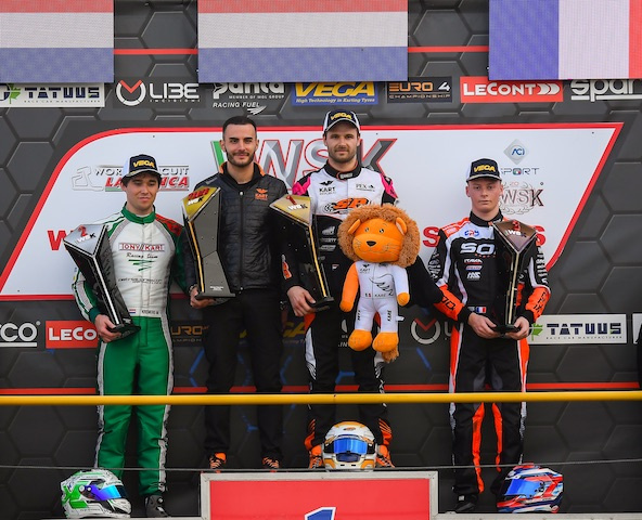 WSK La Conca: Podium pour Mattéo Spirgel derrière Pex et Kremers en KZ