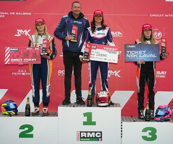 Rotax Féminine: Des retournements de situation qui profitent à Axelle Debono à Salbris